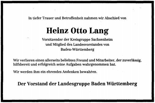 Lang Heinz 1931-1991 Todesanzeige 2